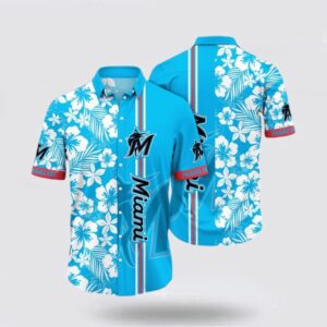 MLB Miami Marlins Hawaiian Shirt: Trendy Coastal Collection for Fans