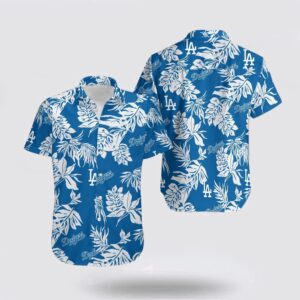 MLB Los Angeles Dodgers Hawaiian Shirt - Tropical Flower Fan Gear