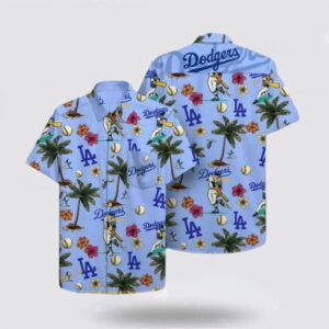 MLB Los Angeles Dodgers Hawaiian Shirt: Sun Sea and Style for Summer Fans