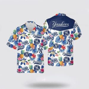 MLB New York Yankees Hawaiian Shirt: Tropical Style for Fans