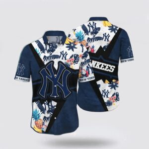 MLB New York Yankees Hawaiian Shirt: Trendy Coastal Collection for Fans