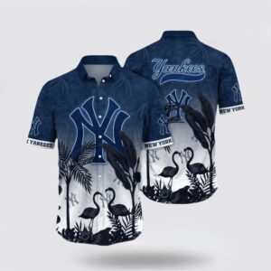 MLB New York Yankees Hawaiian Shirt – Embrace the Aloha Spirit with Coastal Charm!