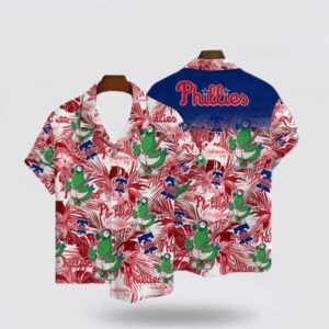 MLB Philadelphia Phillies Hawaiian Shirt: Surf in Style with this Super Cool Fan Gear