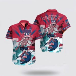 MLB Philadelphia Phillies Hawaiian Shirt – Trendy Coastal Collection for Fans