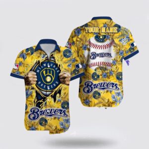 MLB Milwaukee Brewers Hawaiian Shirt: Dive into Ocean Vibes for Ultimate Fan Style