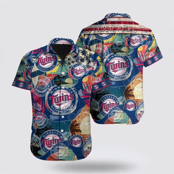 Minnesota Twins Hawaiian Shirt: Surf in Style with Custom MLB Fan Gear