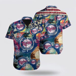 Minnesota Twins Hawaiian Shirt: Surf in Style with Custom MLB Fan Gear
