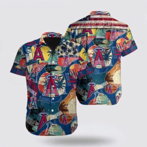 Custom MLB Los Angeles Angels Hawaiian Shirt - Beach Fan Essential