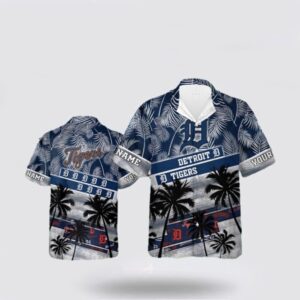 MLB Detroit Tigers Hawaiian Shirt: Customized Palm Tree Design for Ultimate Fan Style