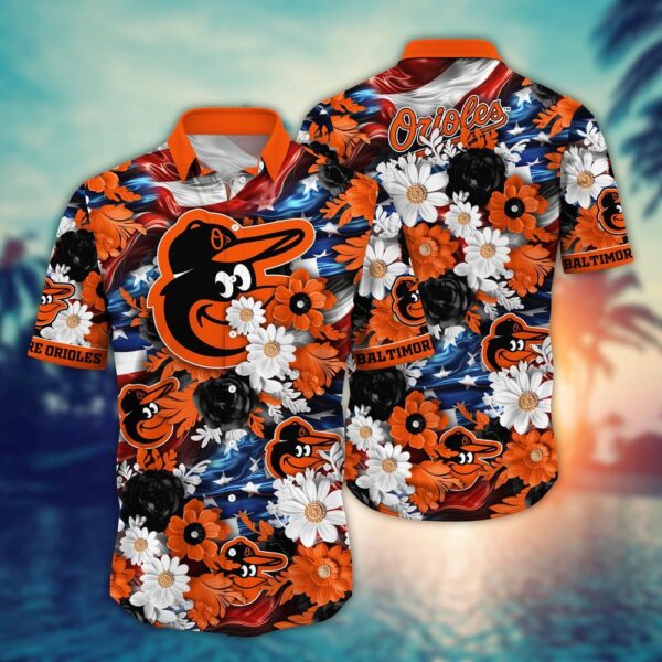MLB Baltimore Orioles Independence Day Hawaii Shirt: Perfect for Cool Fans