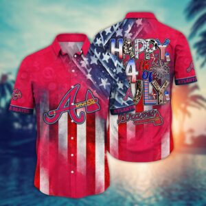 MLB Atlanta Braves Independence Day Hawaiian Shirt for Cool Fans