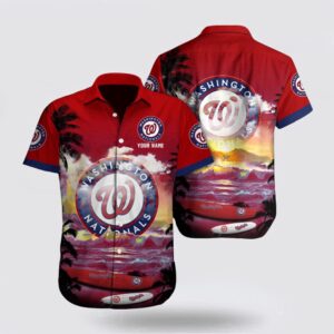 Washington Nationals MLB Hawaiian Shirt: Customized Beach Pattern for Fans