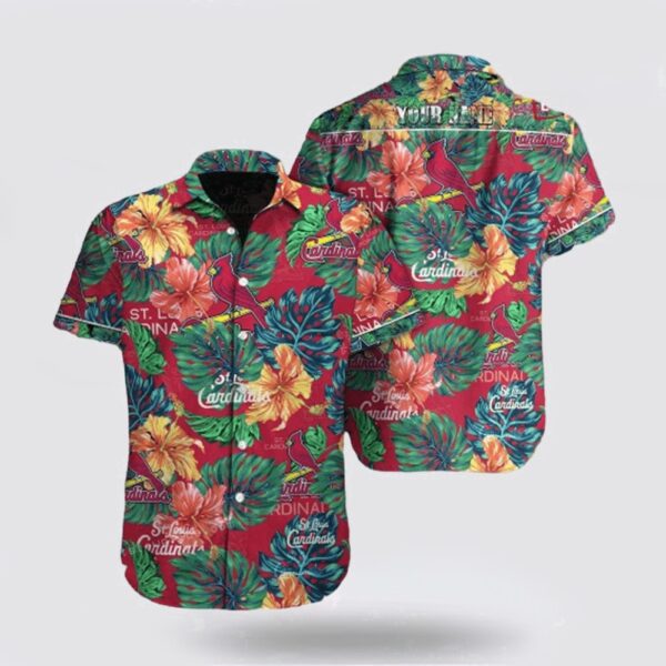 St Louis Cardinals MLB Fan Hawaiian Shirt – Custom Floral Design