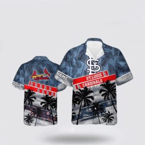 MLB St Louis Cardinals Hawaiian Shirt - Customized Palm Tree Style for Fans