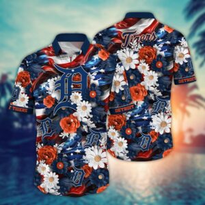 MLB Detroit Tigers Hawaii Shirt: Celebrate Independence Day in Style!