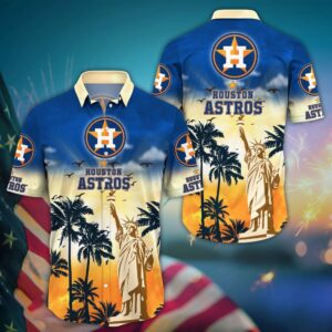 MLB Houston Astros Hawaii Shirt: Sunrise to Sunset for Stylish Fans