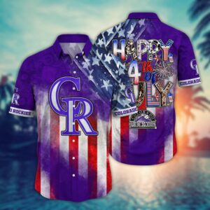 MLB Colorado Rockies Independence Day Hawaiian Shirt – Trendy Top for Cool Fans