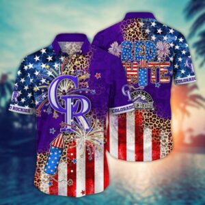MLB Colorado Rockies Hawaii Shirt: Independence Day Aloha for Cool Fans