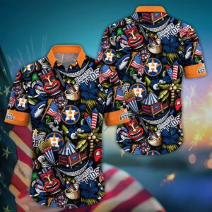MLB Houston Astros Hawaiian Shirt Vibrant Aloha Design for Cool Fans