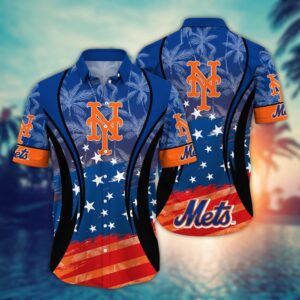 MLB New York Mets Hawaiian Shirt: Vibrant Aloha for Cool Fans!