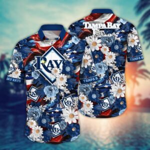 MLB Tampa Bay Rays Independence Day Hawaiian Shirt - Perfect for Cool Fans