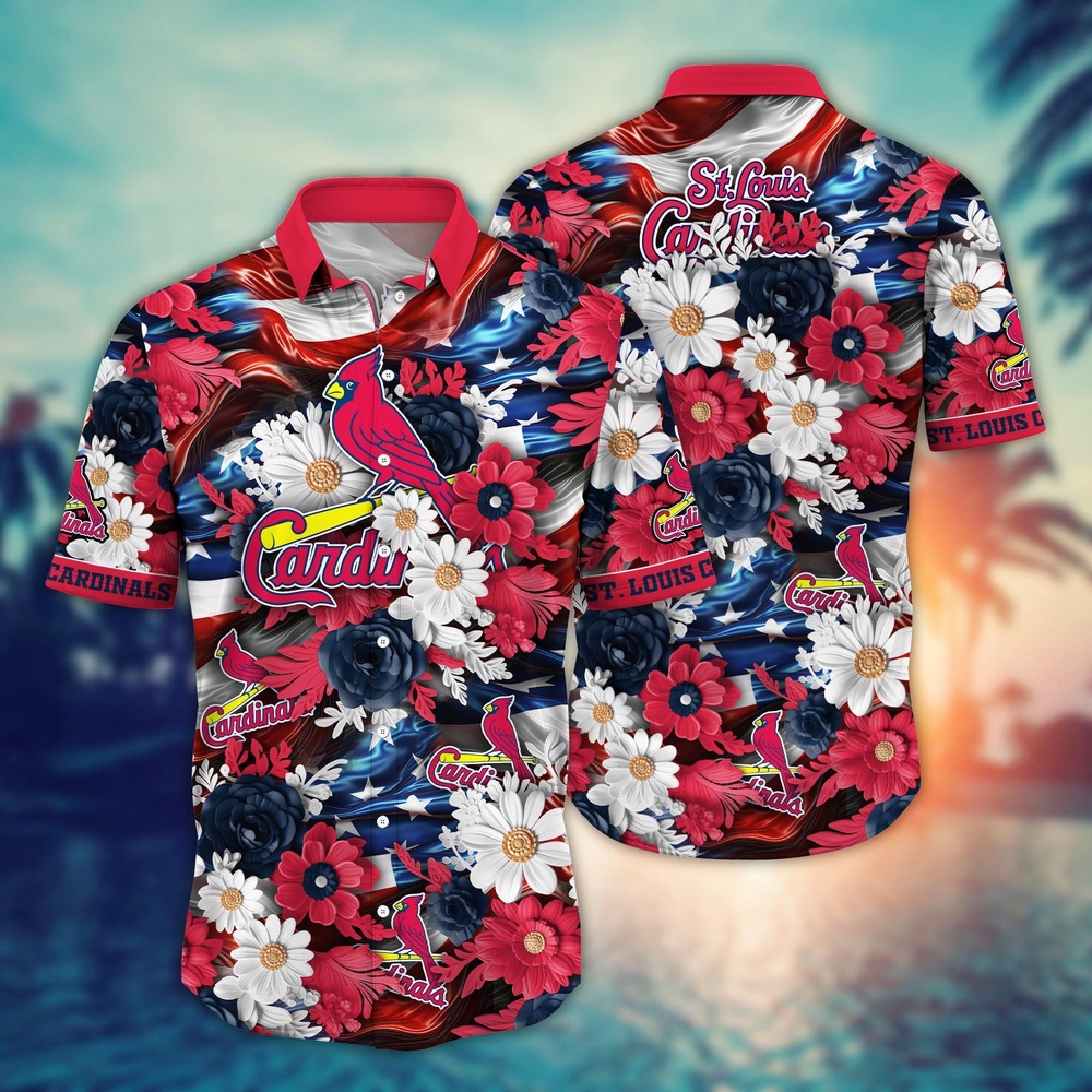 MLB St Louis Cardinals Hawaii Shirt: Independence Day Gear for Stylish Fans MLB St Louis Cardinals Hawaii Shirt: Independence Day Gear for Stylish Fans