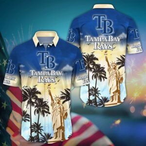 MLB Tampa Bay Rays Hawaii Shirt - Sunrise to Sunset - Perfect for Cool Fans