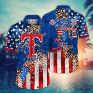 MLB Texas Rangers Hawaii Independence Day Shirt: Vibrant Aloha for Fans