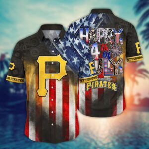 Pittsburgh Pirates Independence Day Hawaiian Shirt – Trendy MLB Top for Fans