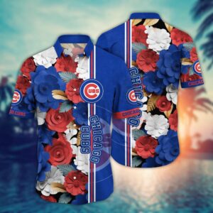 Chicago Cubs MLB Hawaiian Shirt: Floral Fashion Frenzy for Sports Fans