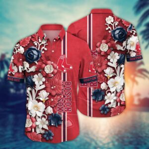 MLB Boston Red Sox Hawaiian Shirt: Luau League Look for Sport Fans