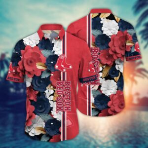 MLB Boston Red Sox Hawaiian Shirt: Floral Fashion for Sport Fans