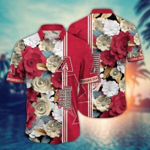 MLB Arizona Diamondbacks Hawaiian Shirt: Floral Fashion Frenzy for Sport Fans