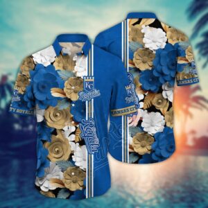 MLB Kansas City Royals Hawaiian Shirt: Floral Fashion Frenzy for Sport Fans