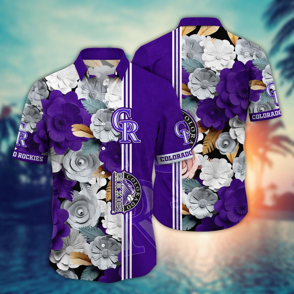 MLB Colorado Rockies Hawaiian Shirt: Floral Fashion Frenzy for Sport Fans MLB Colorado Rockies Hawaiian Shirt: Floral Fashion Frenzy for Sport Fans