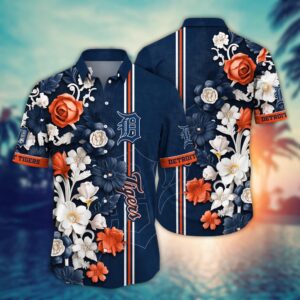 MLB Detroit Tigers Hawaiian Shirt - Luau League Look for Sport Fans