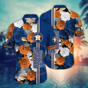 Houston Astros Floral Hawaiian Shirt - Perfect for Sport Fans!