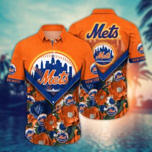MLB New York Mets Hawaiian Shirt - Perfect for Summer Sports Fans!