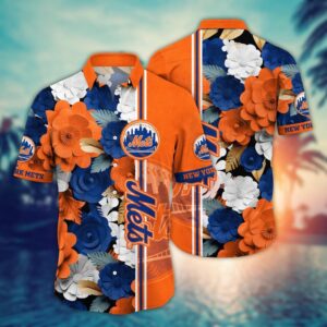 MLB New York Mets Hawaiian Shirt: Floral Fashion Frenzy for Sport Fans