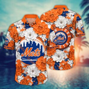 MLB New York Mets Hawaiian Shirt: Embrace Aloha Spirit on the Baseball Field!