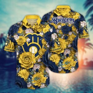 MLB Milwaukee Brewers Hawaiian Shirt - Home Run Style for Sport Fans