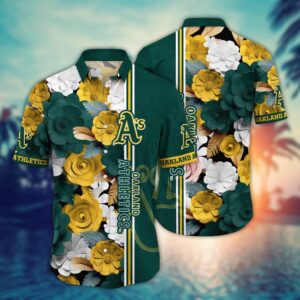 Oakland Athletics MLB Hawaiian Shirt: Floral Fashion Frenzy for Sports Fans
