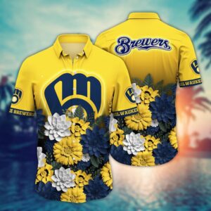 MLB Milwaukee Brewers Hawaiian Shirt – Perfect for Sports Fans!