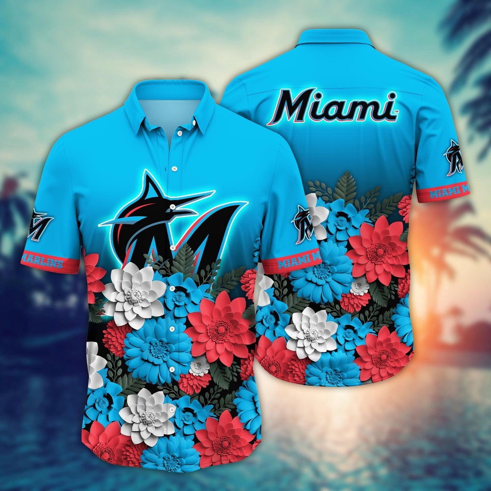 MLB Miami Marlins Hawaiian Shirt – Hawaiian Heatwave for Sport Fans MLB Miami Marlins Hawaiian Shirt – Hawaiian Heatwave for Sport Fans