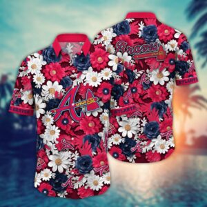 MLB Atlanta Braves Hawaiian Shirt: Floral Fusion Fashion for Fans
