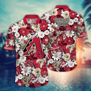 MLB Arizona Diamondbacks Hawaiian Shirt: Floral Fusion Fashion For Fans