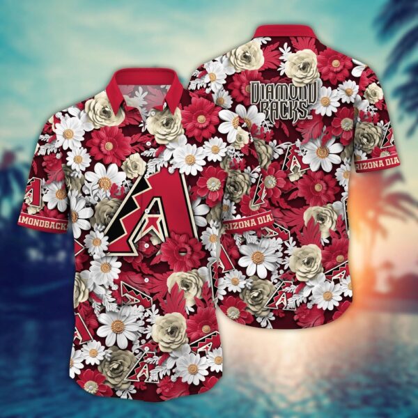MLB Arizona Diamondbacks Hawaiian Shirt: Floral Fusion Fashion For Fans