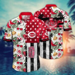 MLB Cincinnati Reds Hawaiian Shirt - Home Run Threads for Fans