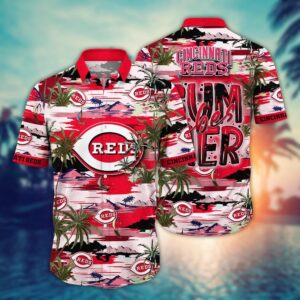Cincinnati Reds MLB Hawaiian Shirt: Grand Slam Floral Design for Fans