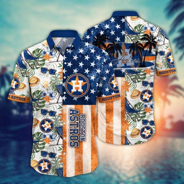 MLB Houston Astros Hawaiian Shirt: Flower Home Run Threads for Fans